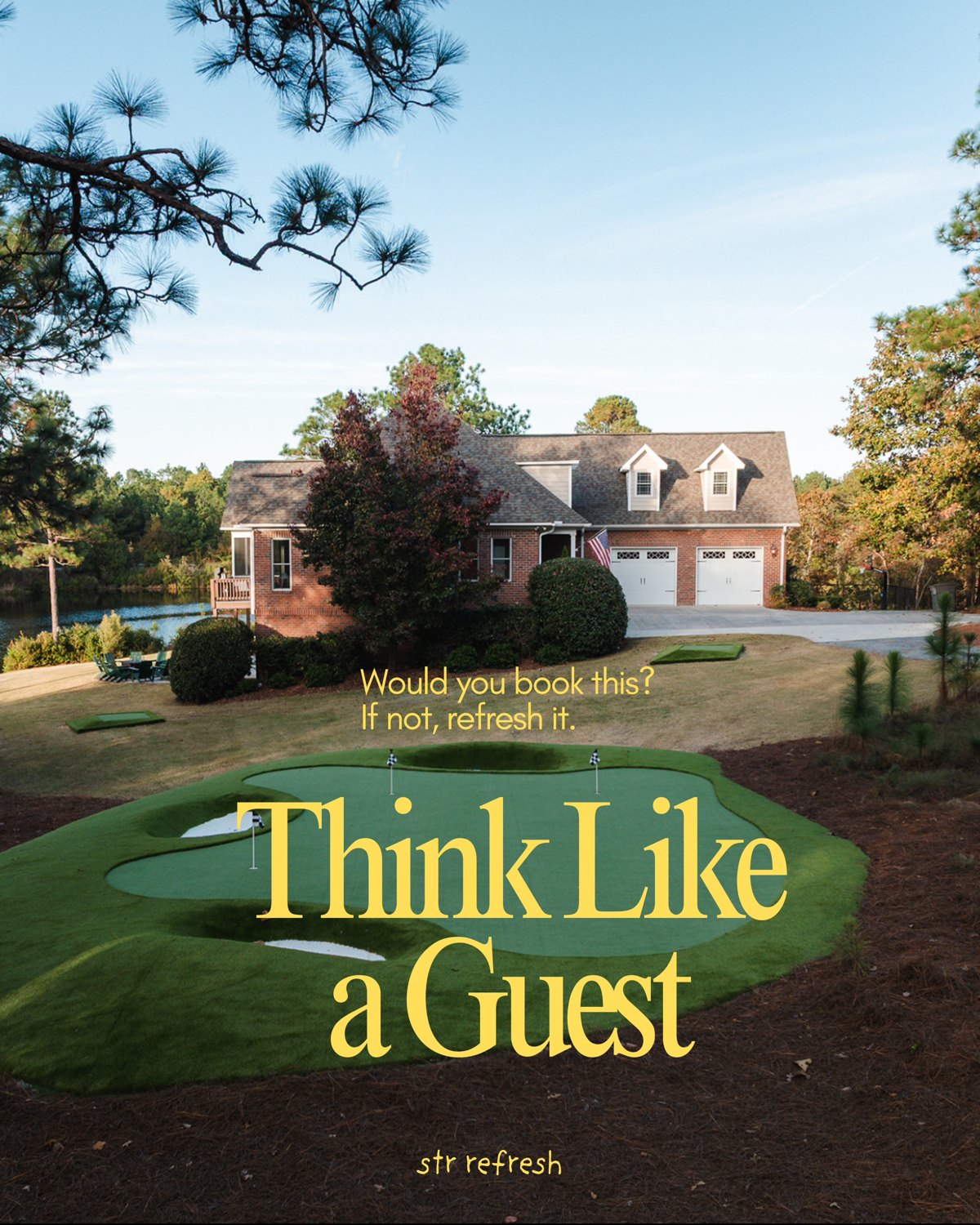 Think like a guest slide asking whether you would book the property.